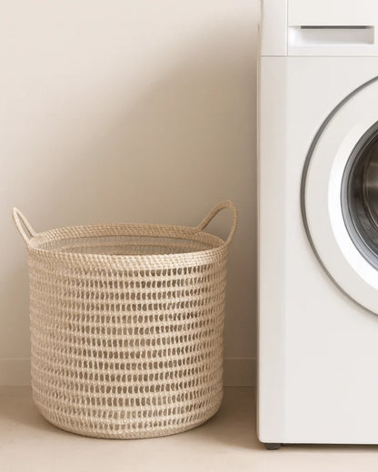 Rattan Storage Basket for Kids Room, Toys and Dirty Laundry