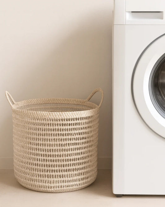 Rattan Storage Basket for Kids Room, Toys and Dirty Laundry