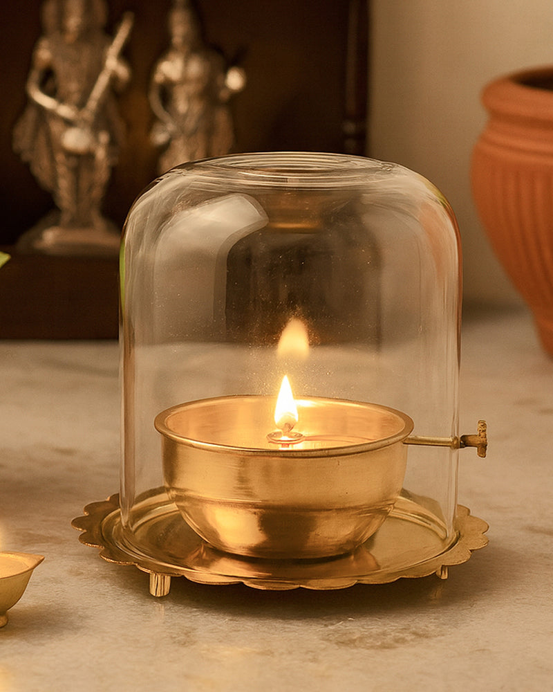Traditional Akhand Diya for Pooja Room and Mandir Use