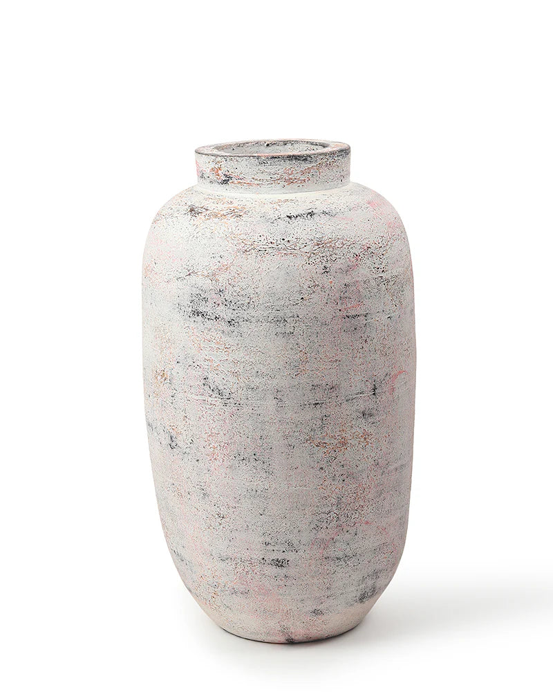 Hand-Sculpted Terracotta Vase for Artistic Interiors