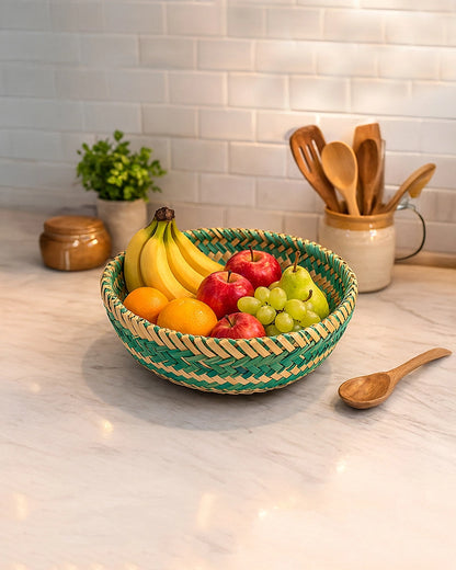 Lightweight Bamboo Storage Basket for Toys, Fruits, and Home Organization