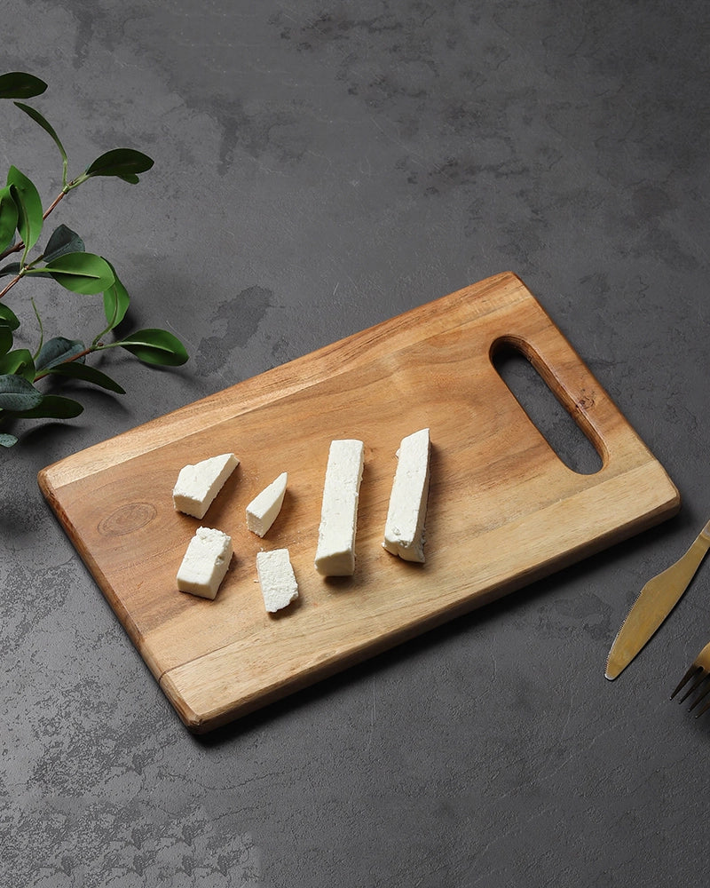 Wooden Chopping Board with Cut Out Handle for Kitchen Use
