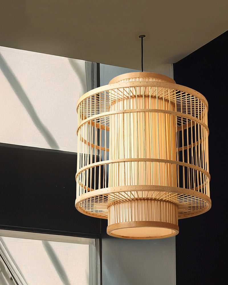 Minimalist Bamboo Hanging Light for Home Decor and Hall