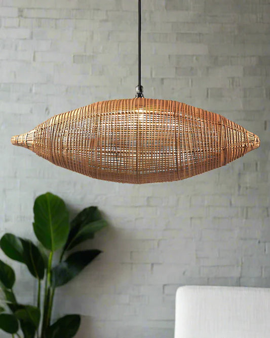 Elegant Rattan Hanging Lamp for Hall and Living Area