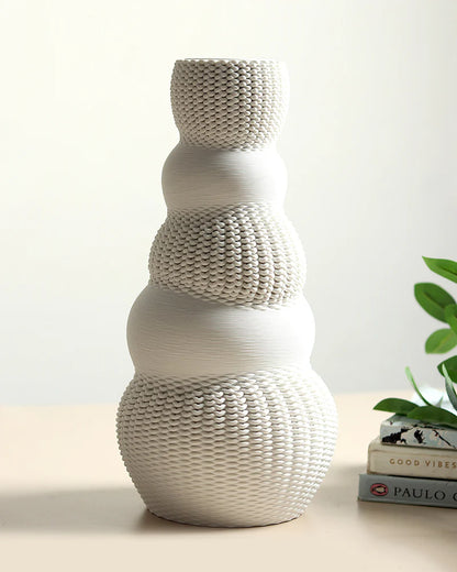 Short Ceramic Vase for Compact Table Spaces