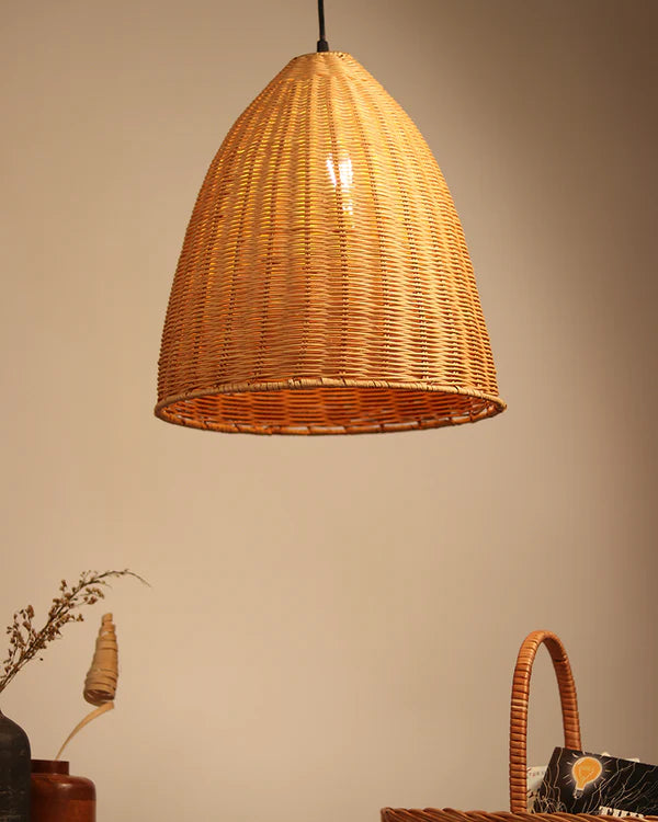 Modern Rattan Hanging Lamp for Bedroom and Study Room