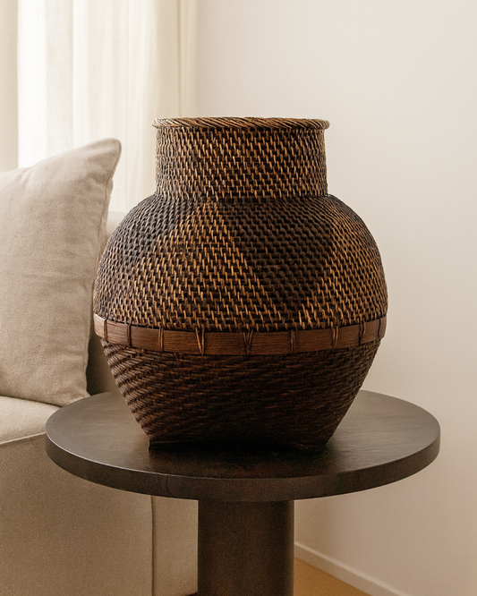 Lightweight Decorative Rattan Vase for Versatile Styling