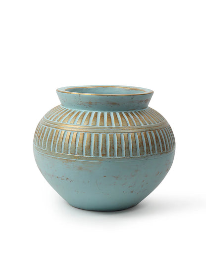 Textured Terracotta Flower Vase for Garden Vibes Indoors