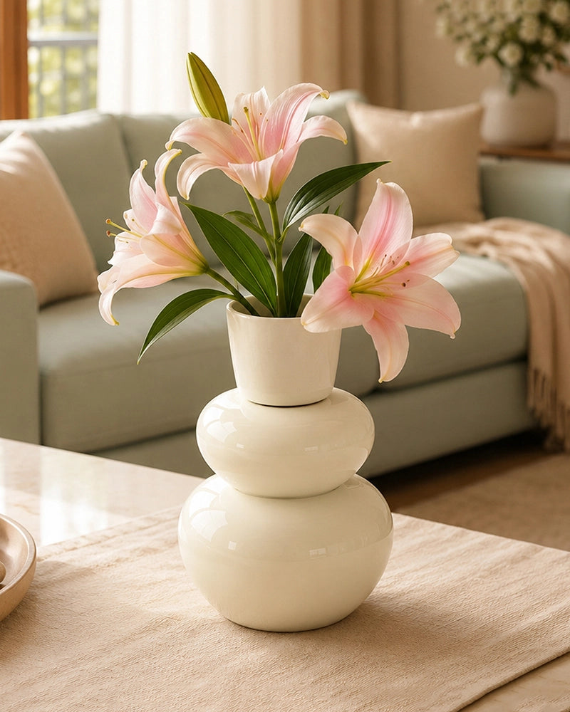Elegant Metal Vase for Modern Minimalist and Luxury Home Interiors