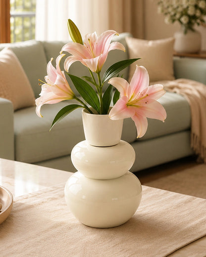 Elegant Metal Vase for Modern Minimalist and Luxury Home Interiors