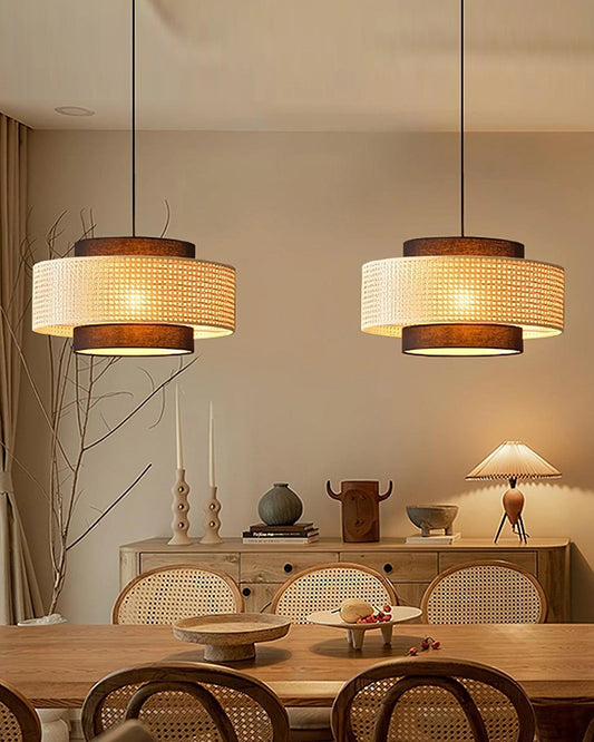 Stylish Rattan Pendant Light for Bedroom and Living Room