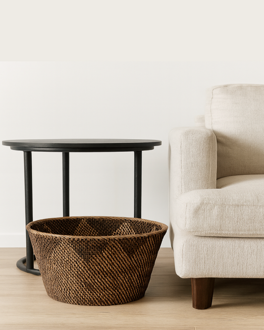Rattan Woven Basket for Multipurpose Storage and Organization