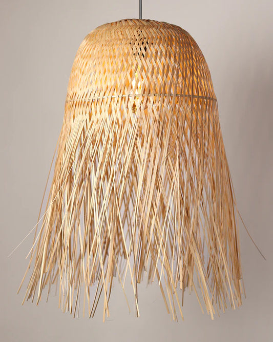 Boho Bamboo Pendant Lamp for Balcony and Patio