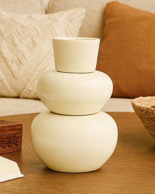 Elegant Metal Vase for Modern Minimalist and Luxury Home Interiors