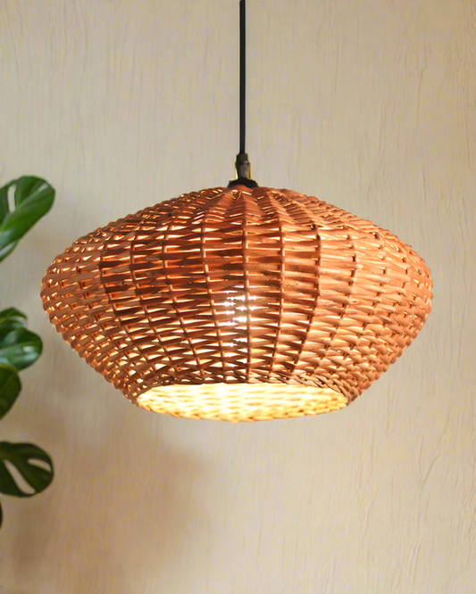 Handmade Wicker Ceiling Light for Home Decor and Lounge