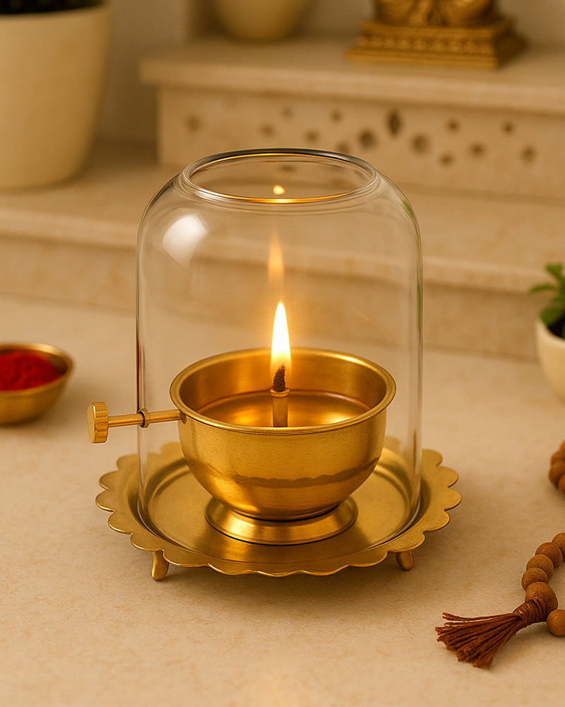 Traditional Akhand Diya for Pooja Room and Mandir Use