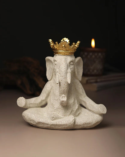 Polypropylene Elephant Figurine for Home Decor, Office, and Gifting