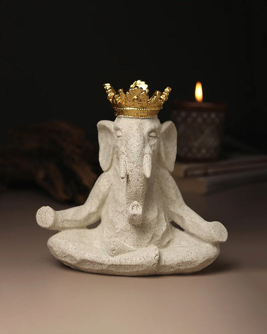 Polypropylene Elephant Figurine for Home Decor, Office, and Gifting