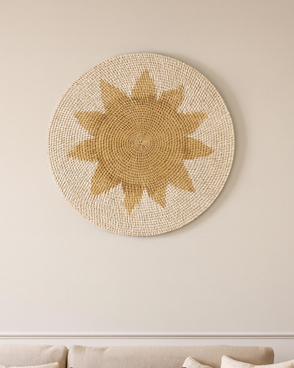 Rustic Rattan Wall Hanging for Home Decoration