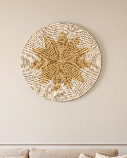 Rustic Rattan Wall Hanging for Home Decoration