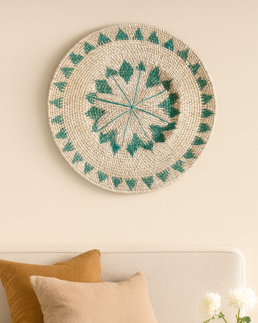 Decorative Rattan Wall Accent for Neutral and Warm Homes