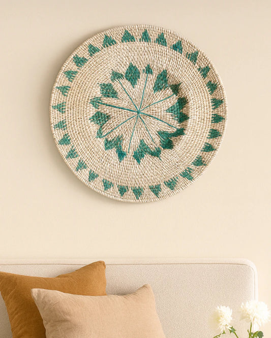 Decorative Rattan Wall Accent for Neutral and Warm Homes