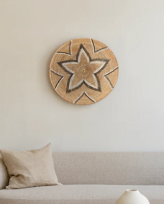 Handwoven Rattan Wall Plate for Modern Homes