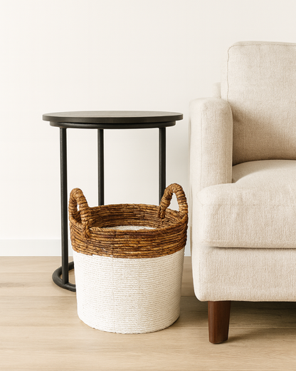 Rattan Basket for Laundry, Toys and Nursery Storage