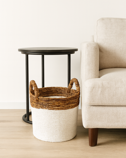 Rattan Basket for Laundry, Toys and Nursery Storage