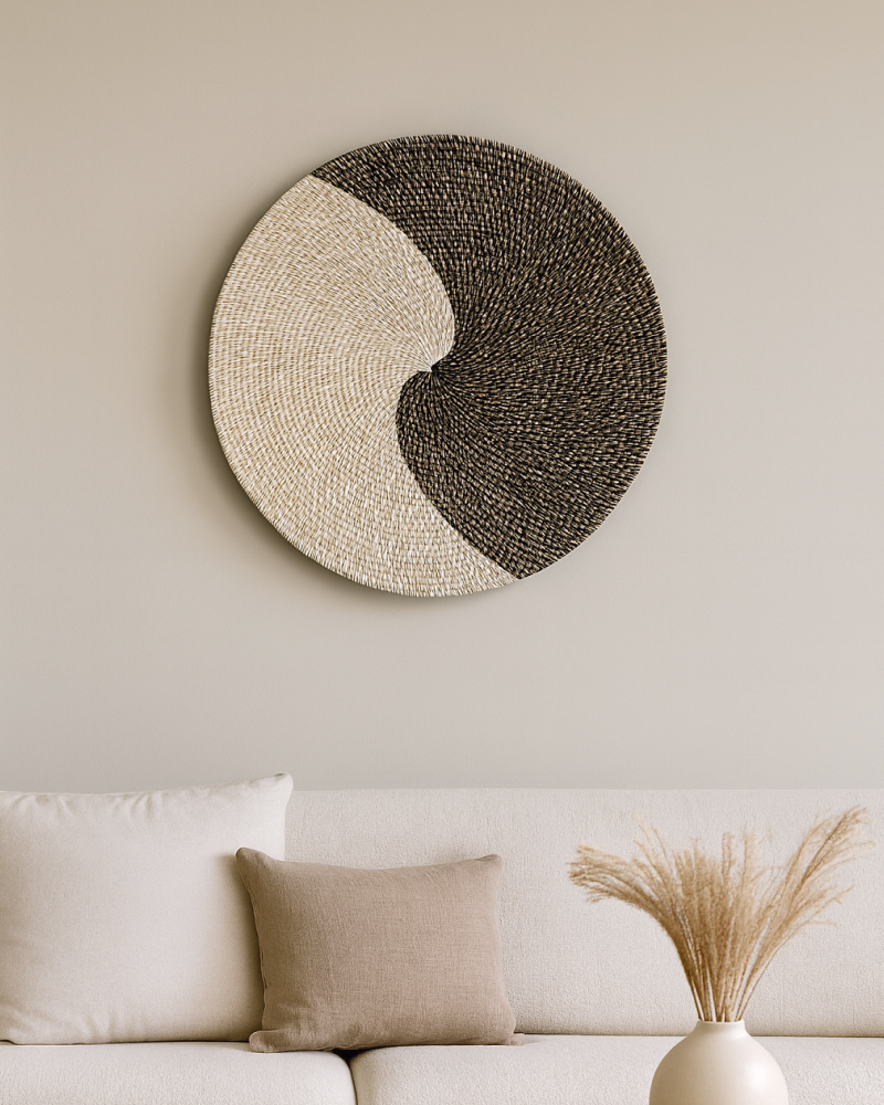 Handcrafted Rattan Wall Decor for Living Room and Bedroom