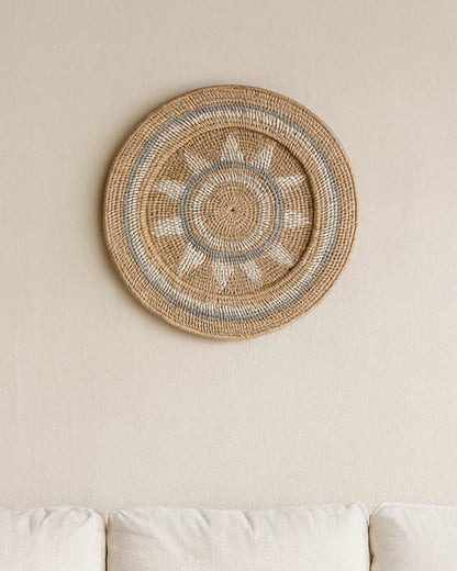 Handcrafted Rattan Wall Decor Accent for Living Room