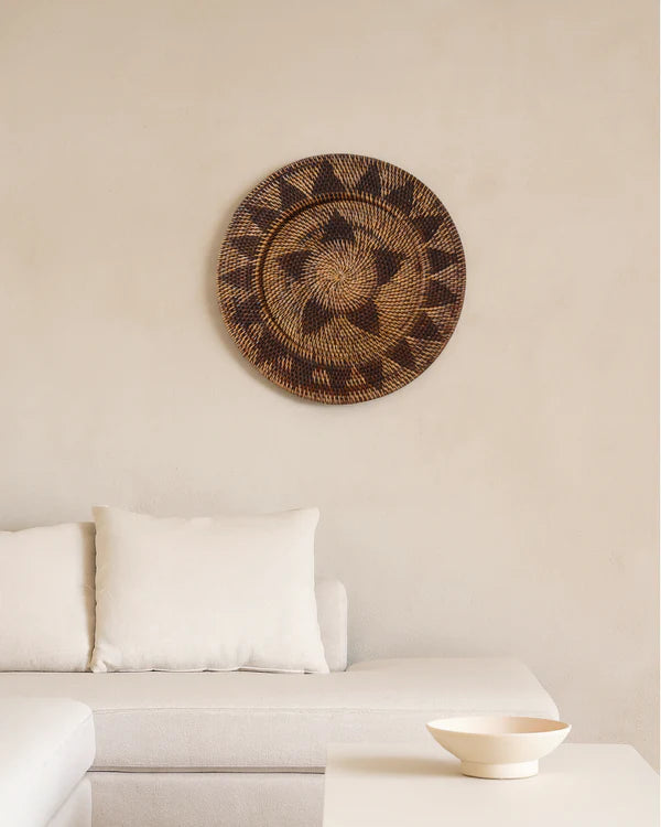 Rattan Wall Accent for Natural Home Styling