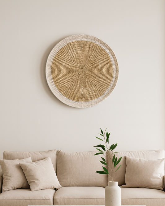 Lightweight Rattan Wall Accent for Sofa or Bed Backdrop