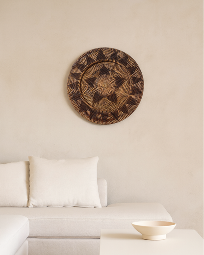 Rattan Wall Accent for Natural Home Styling