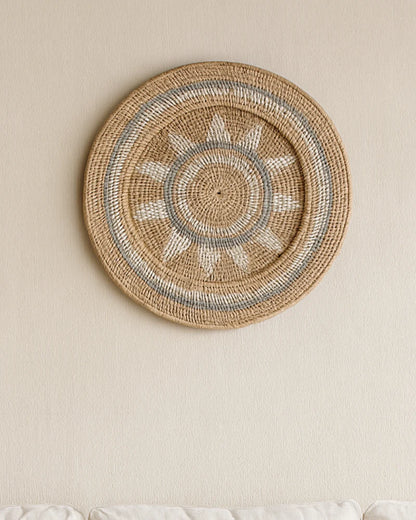 Handcrafted Rattan Wall Decor Accent for Living Room