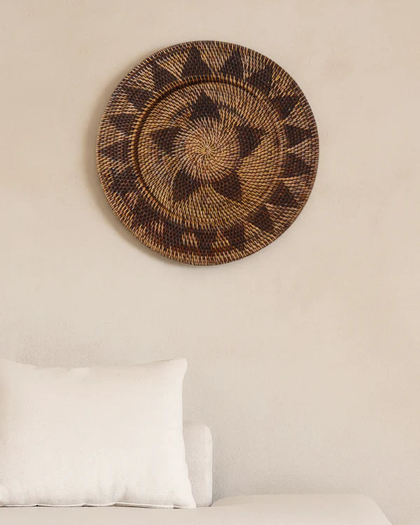 Rattan Wall Accent for Natural Home Styling