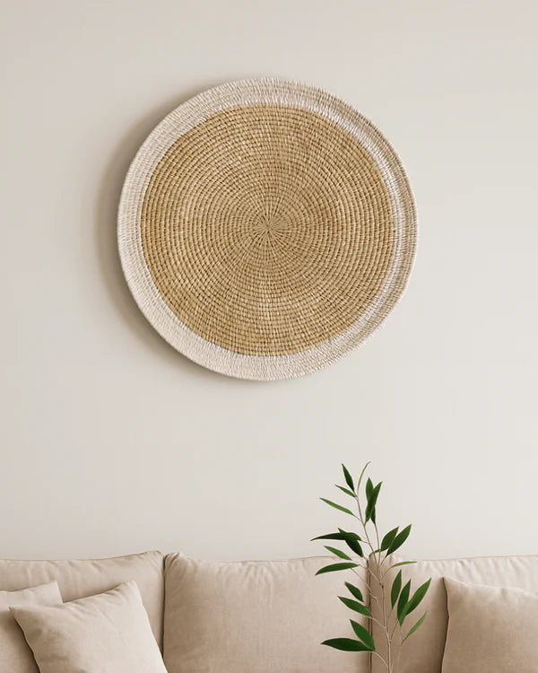 Lightweight Rattan Wall Accent for Sofa or Bed Backdrop