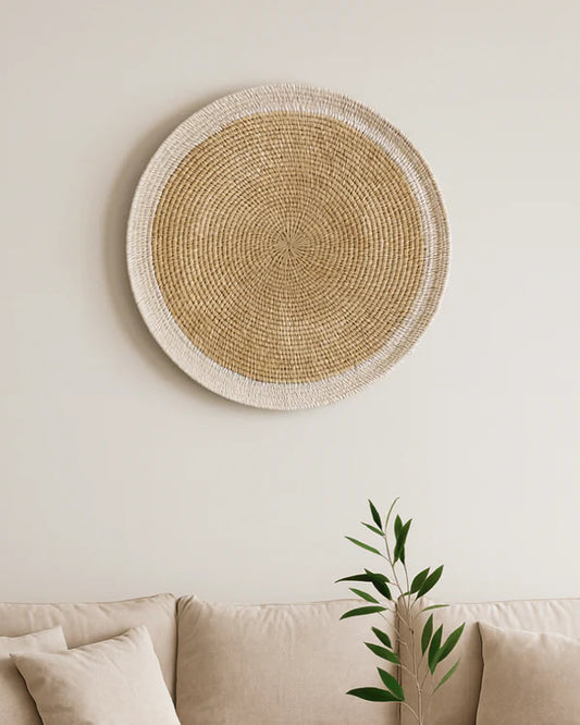 Lightweight Rattan Wall Accent for Sofa or Bed Backdrop