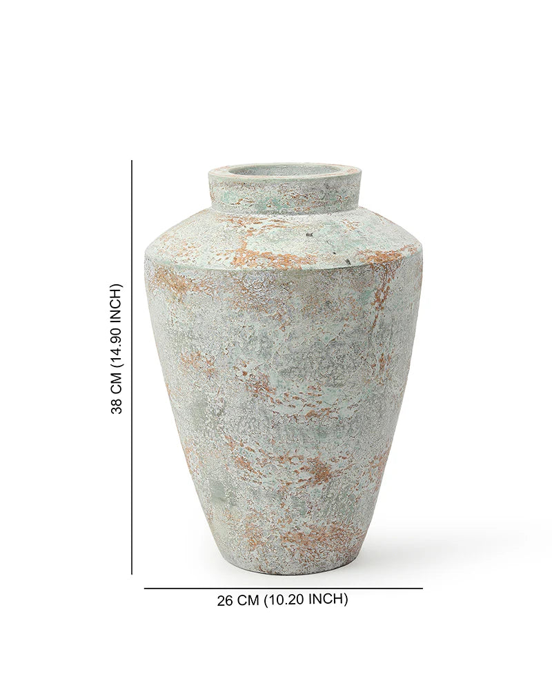Large Rustic Terracotta Vase for Living Room Corners