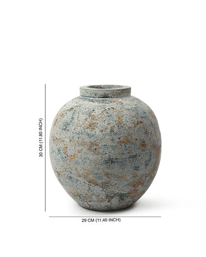 Terracotta Vase with Tribal Design for Eclectic Homes