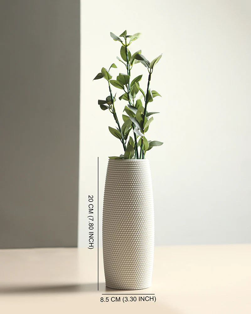 Matte White Ceramic Vase for Luxurious Decor