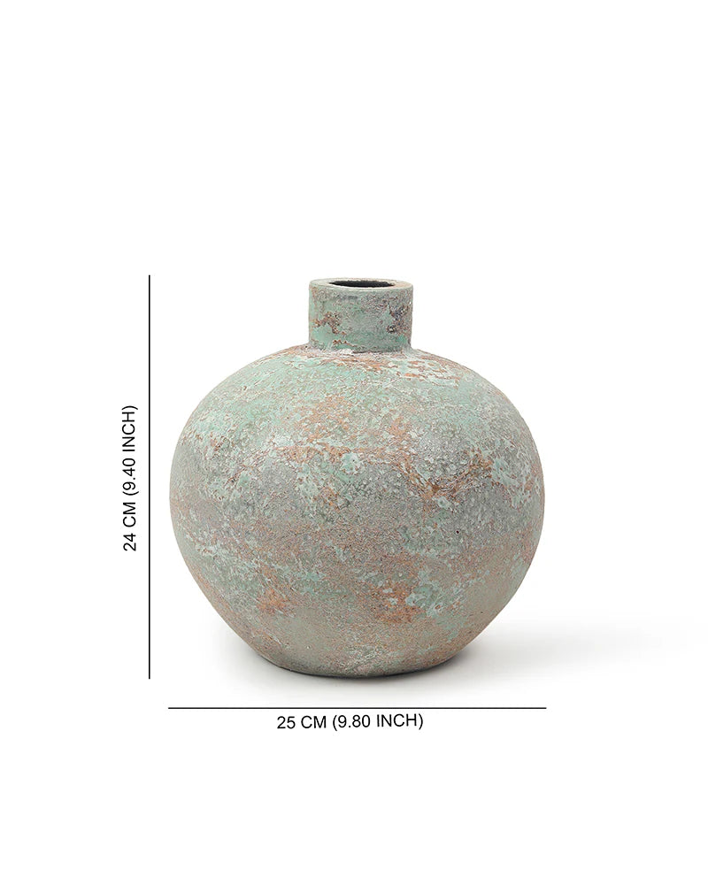 Terracotta Accent Vase for Console and Hall Tables