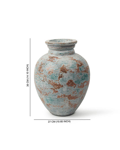 Textured Clay Terracotta Vase for Indoor Garden Vibes
