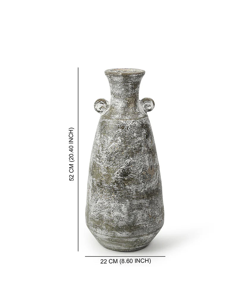 Artisan Terracotta Vase for Balcony or Veranda Styling
