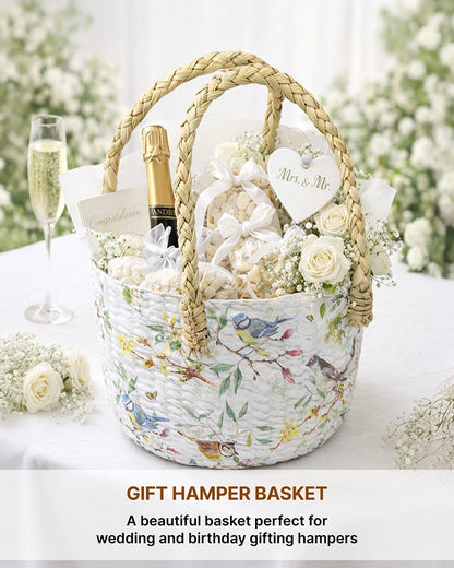 Natural Seagrass Gift Basket for Home, Pooja, and Special Occasions
