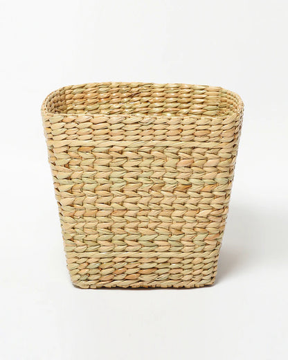 Eco-Friendly Seagrass Dustbin for Minimalist and Modern Home Decor