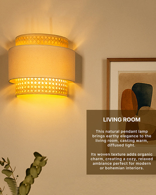 Wall Lamp | Bamboo Wall Lamp | Wall Mount Lights | Wall Lamps For Bedroom