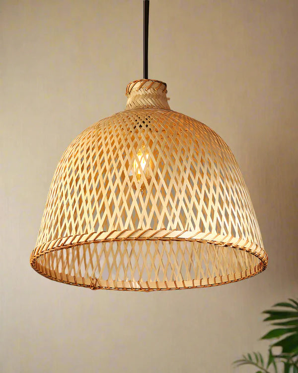 Natural Bamboo Hanging Lamp for Kids Room and Living Room