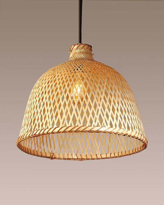 Natural Bamboo Hanging Lamp for Kids Room and Living Room