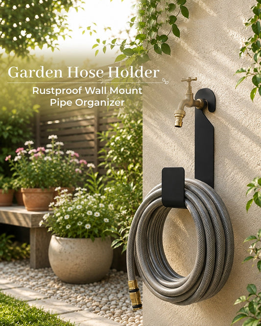 Heavy Duty Metal Wall Mounted Watering Hose Hanger